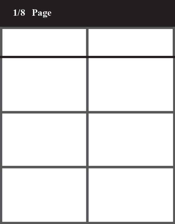 Eighth Page Graphic Advert